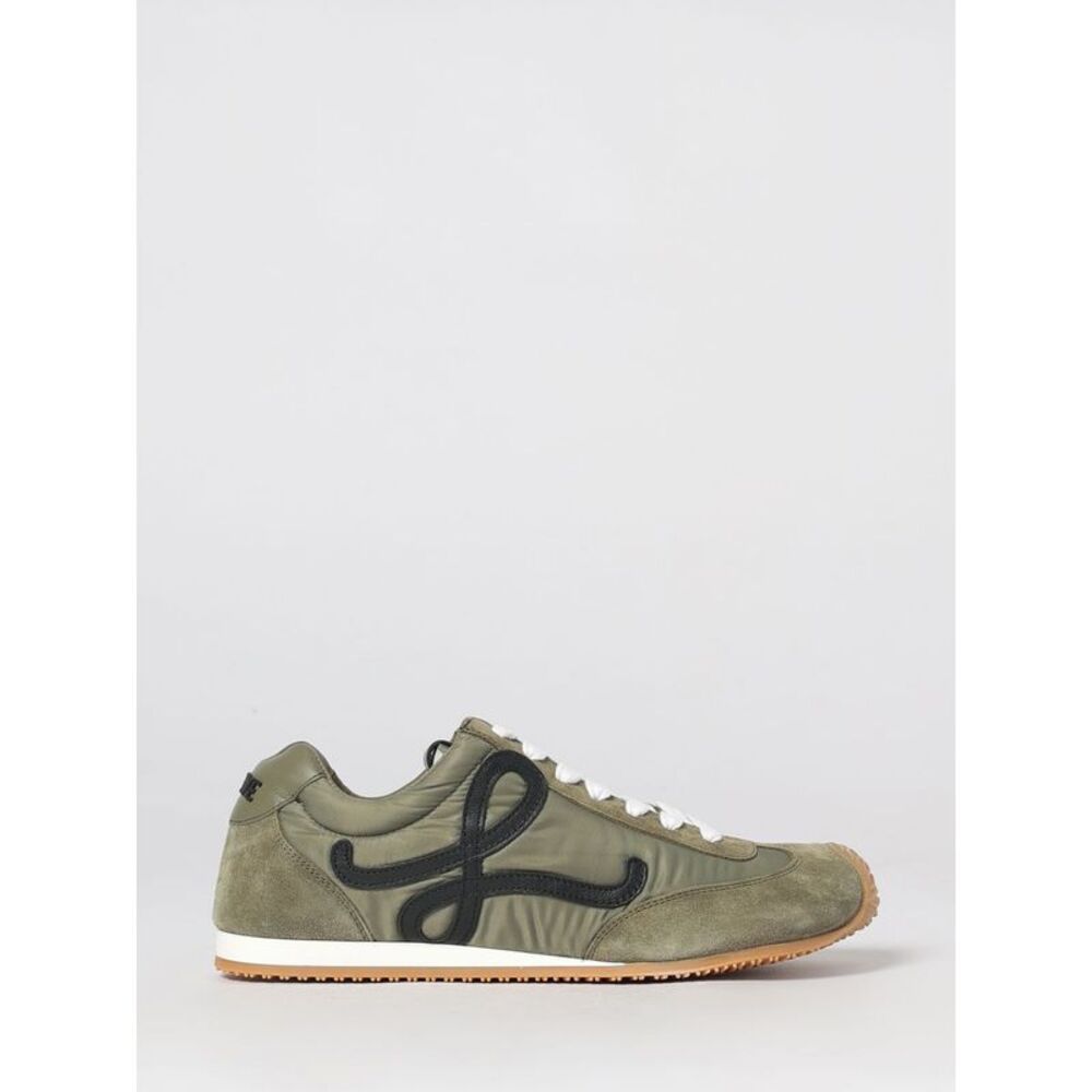 Loewe Men Ballet Runner 2.0 Nylon And Suede Sneakers Loewe With Applied Logo